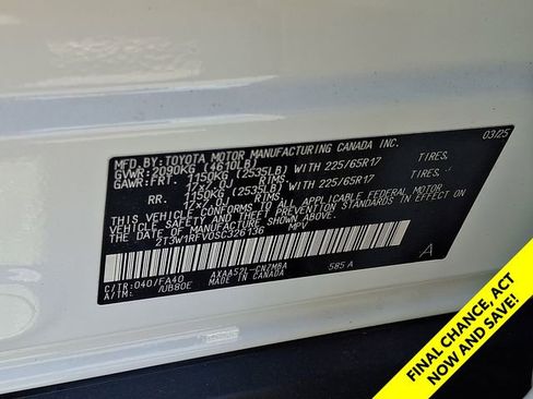 Certified 2025 Toyota RAV4 XLE w/ Convenience Package FWD image 25