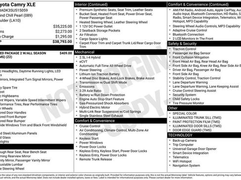 Certified 2025 Toyota Camry XLE AWD/4WD image 12