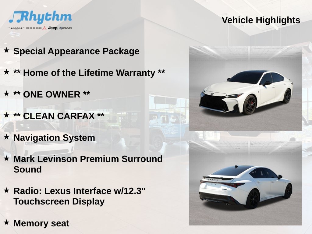 Used 2026 Lexus IS 350 F Sport w/ Special Appearance Package RWD image 5