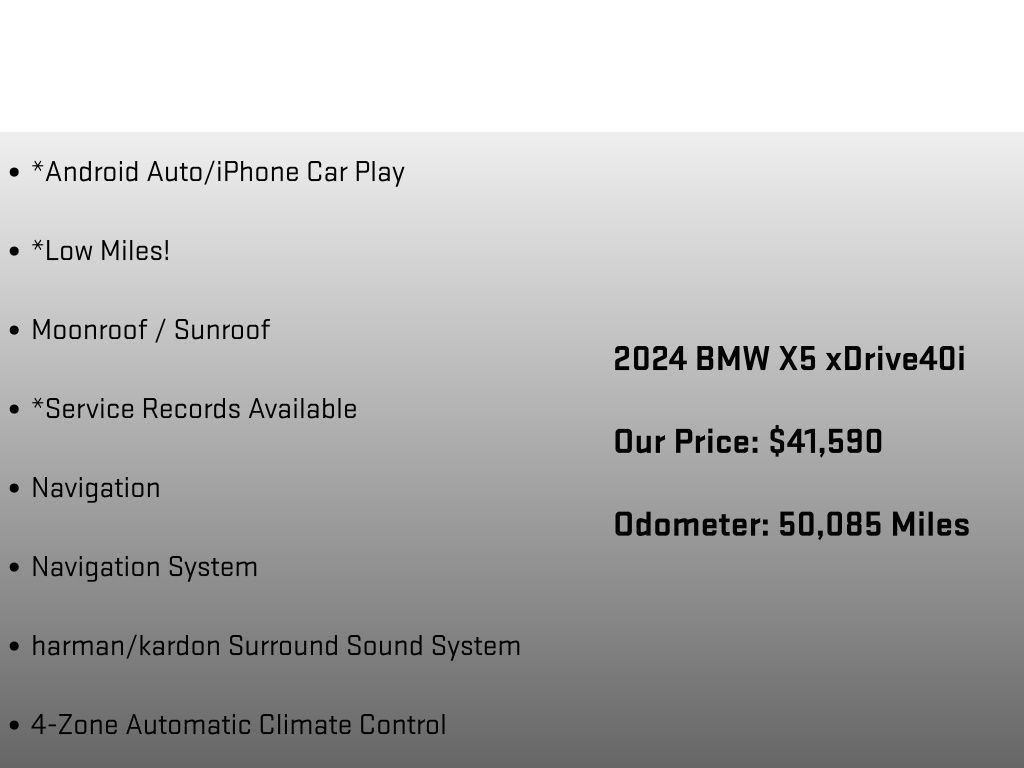 Used 2024 BMW X5 xDrive40i w/ Premium Package AWD/4WD image 24
