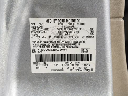 Used 2011 Ford Escape XLS w/ 101A Rapid Spec Order Code image 28