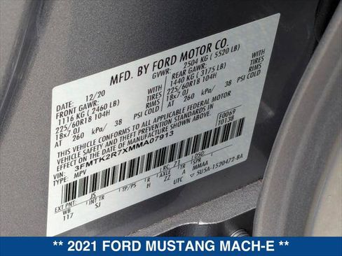 Used 2021 Ford Mustang Mach-E California Route 1 RWD image 21