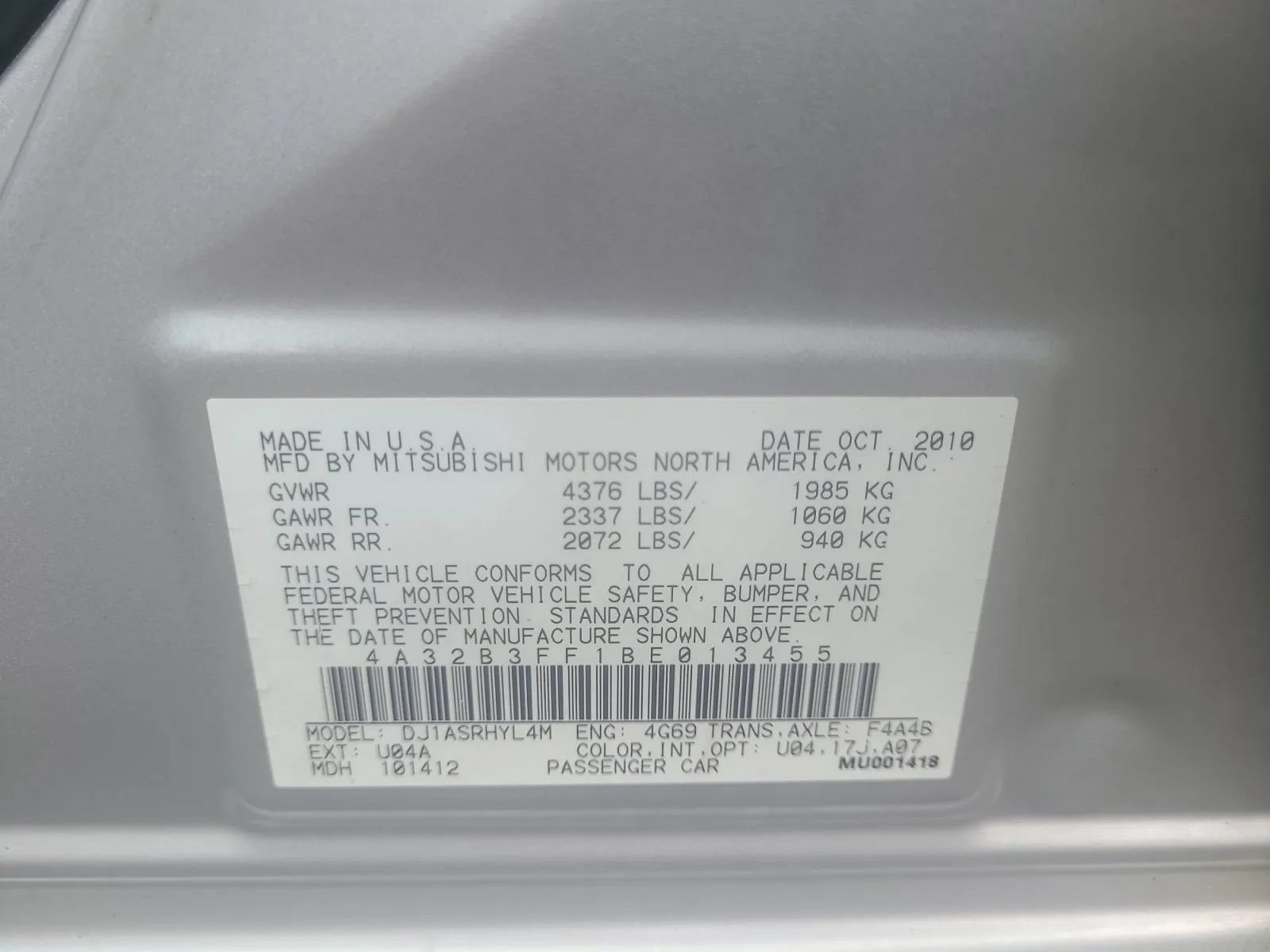 Used 2011 Mitsubishi Galant ES FWD image 24