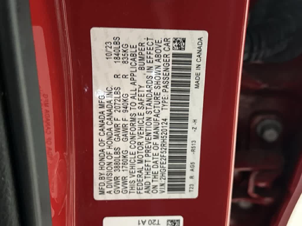 Certified 2024 Honda Civic Sport image 28