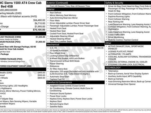 Used 2024 GMC Sierra 1500 AT4 w/ Technology Package AWD/4WD image 7