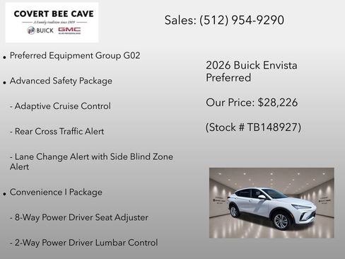 New 2026 Buick Envista Sport Touring w/ Convenience I Package FWD image 6
