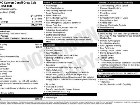 Used 2021 GMC Canyon Denali AWD/4WD image 2