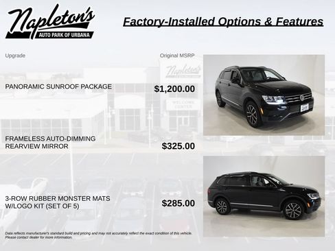 Used 2021 Volkswagen Tiguan SE w/ Panoramic Sunroof Package FWD image 5