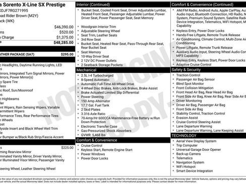 Used 2024 Kia Sorento SX Prestige w/ Sage Leather Package image 8
