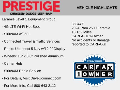 Used 2024 RAM 2500 Laramie AWD/4WD image 10