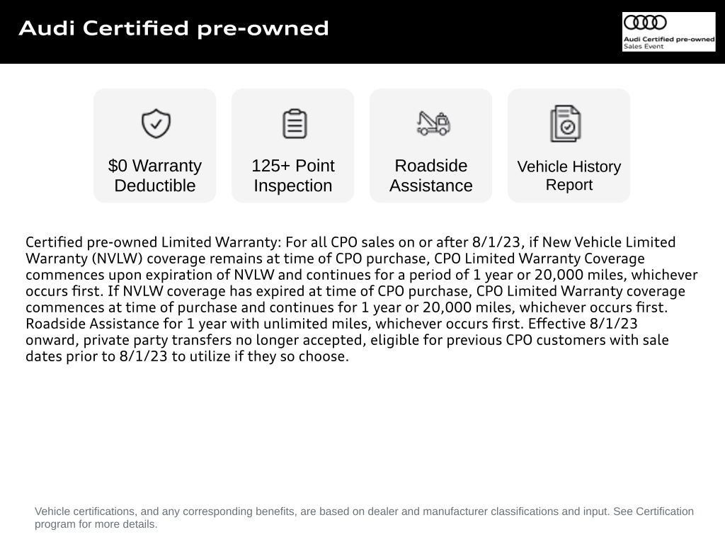 Certified 2025 Audi A5 2.0T Premium w/ Convenience Package AWD/4WD image 6