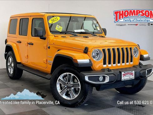 Used 2021 Jeep Wrangler Unlimited Sahara AWD/4WD image 1