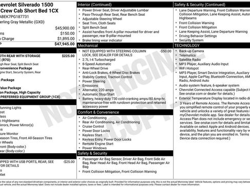 Used 2023 Chevrolet Silverado 1500 Custom RWD image 6
