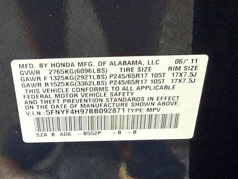 Used 2011 Honda Pilot Touring image 21