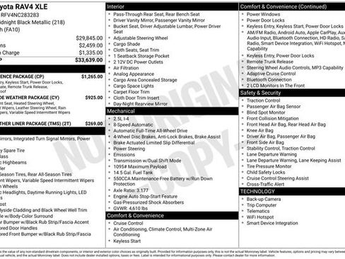 Used 2022 Toyota RAV4 XLE w/ Convenience Package image 49