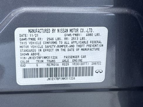 Used 2022 INFINITI Q50 Luxe w/ Cargo Package RWD image 10