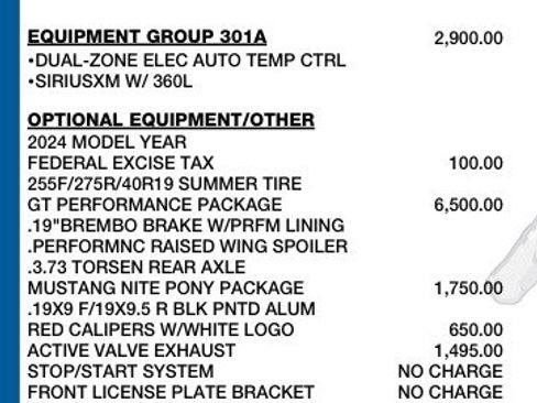 Used 2024 Ford Mustang GT w/ GT Performance Package image 3