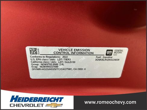 Used 2022 Chevrolet Blazer Premier w/ LPO, Floor Liner Package image 8