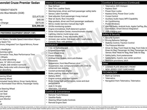 Used 2017 Chevrolet Cruze Premier image 1