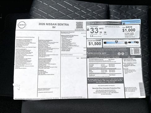 New 2026 Nissan Sentra SV image 21