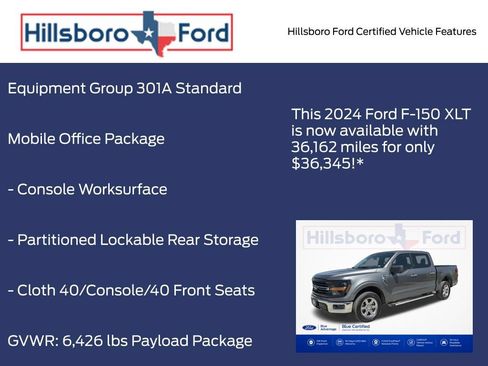 Used 2024 Ford F150 XLT w/ Mobile Office Package RWD image 5