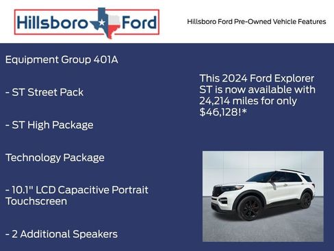 Used 2024 Ford Explorer ST w/ Equipment Group 401A AWD/4WD image 3