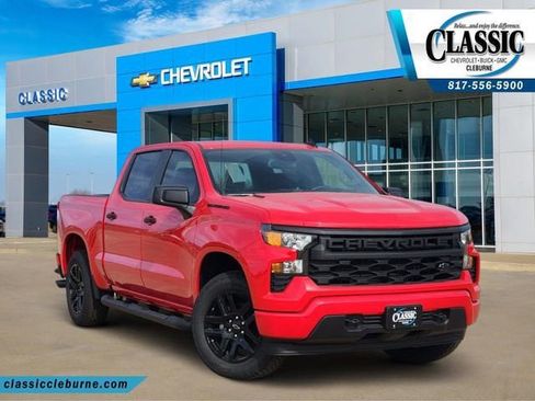 New 2026 Chevrolet Silverado 1500 Custom w/ Turbomax Blackout Package AWD/4WD image 1