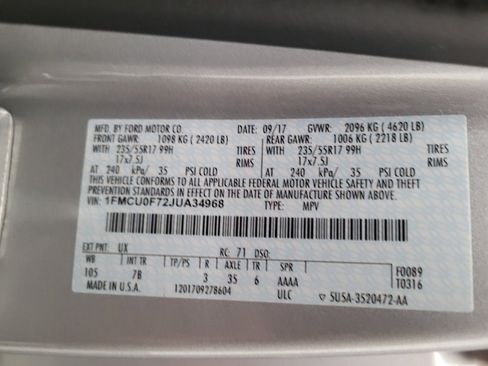 Used 2018 Ford Escape S FWD image 33