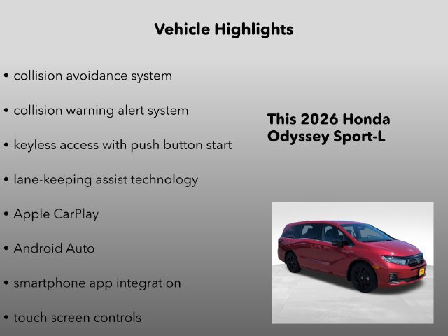 New 2026 Honda Odyssey Sport-L image 10