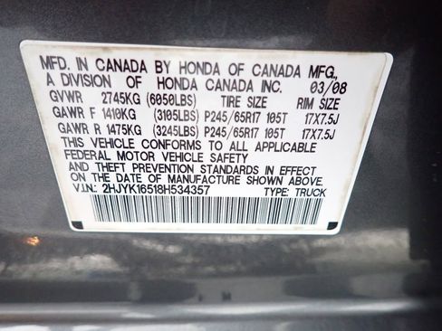 Used 2008 Honda Ridgeline RTL image 38