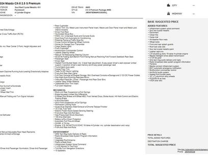 Used 2024 MAZDA CX-5 AWD 2.5 S w/ Premium Package