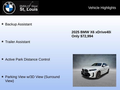 Used 2025 BMW X6 xDrive40i w/ Premium Package image 31