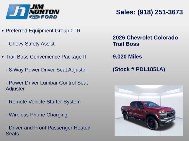 Used 2026 Chevrolet Colorado Trail Boss AWD/4WD image 8