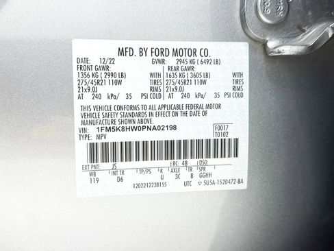 Used 2023 Ford Explorer Platinum w/ Technology Package image 42