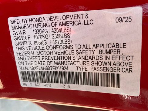 Certified 2026 Honda Civic Sport image 39