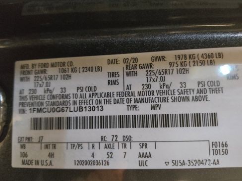 Used 2020 Ford Escape SE image 33