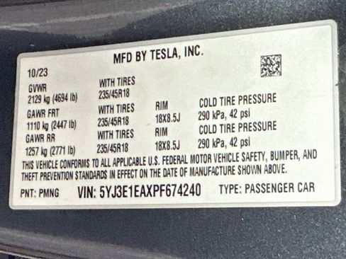Used 2023 Tesla Model 3 Standard Range RWD image 12
