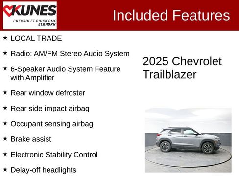 Used 2025 Chevrolet TrailBlazer LT w/ Driver Confidence Package image 3