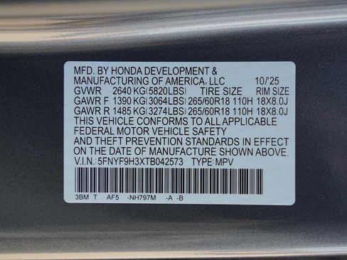 New 2026 Honda Passport RTL image 21