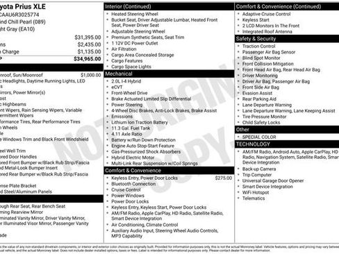 Used 2024 Toyota Prius XLE FWD image 30