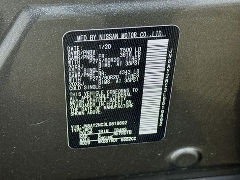 Used 2020 Nissan Armada SL w/ Premium Package image 32