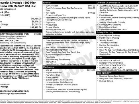 Used 2014 Chevrolet Silverado 1500 High Country w/ High Country Premium Package AWD/4WD image 63