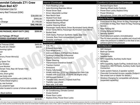 Used 2021 Chevrolet Colorado Z71 AWD/4WD image 2
