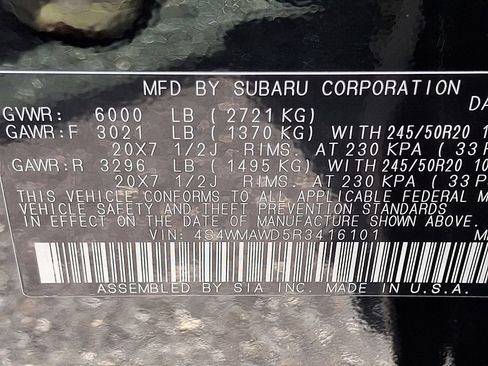 Used 2024 Subaru Ascent Touring AWD/4WD image 30