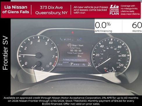 New 2026 Nissan Frontier SV w/ Tow Package image 20