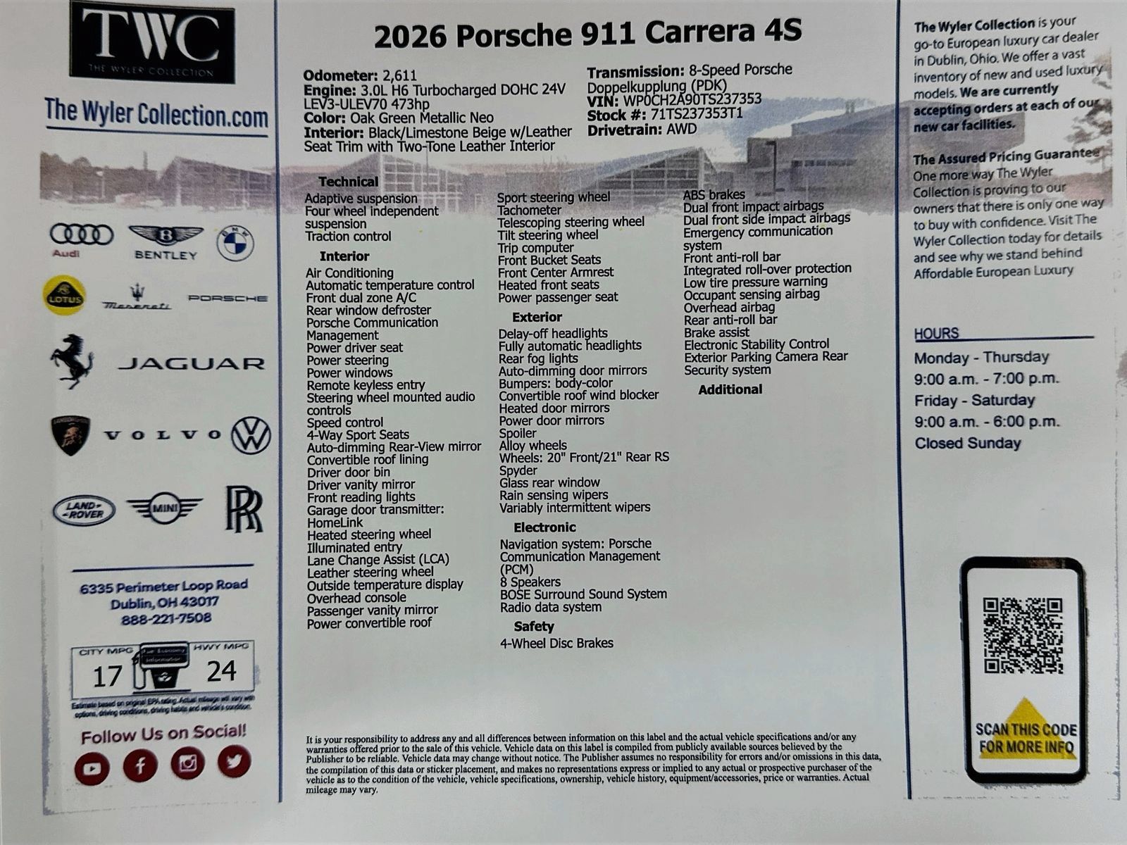 Used 2026 Porsche 911 Carrera 4S AWD/4WD image 43