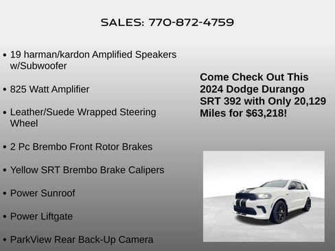 Used 2024 Dodge Durango SRT AWD/4WD image 35