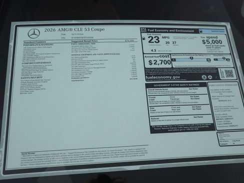 New 2026 Mercedes-Benz CLE 53 AMG CLE 53 AMG image 9