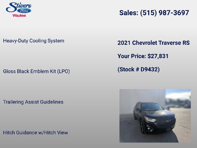 Used 2021 Chevrolet Traverse RS AWD/4WD image 16