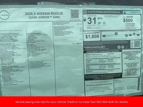 New 2026 Nissan Rogue Dark Armor AWD/4WD image 23